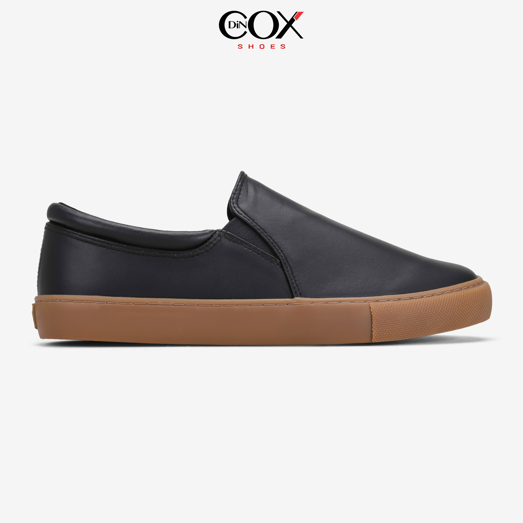 Giày Sneaker Da Nam Lười Dincox C38 Black thumbnail