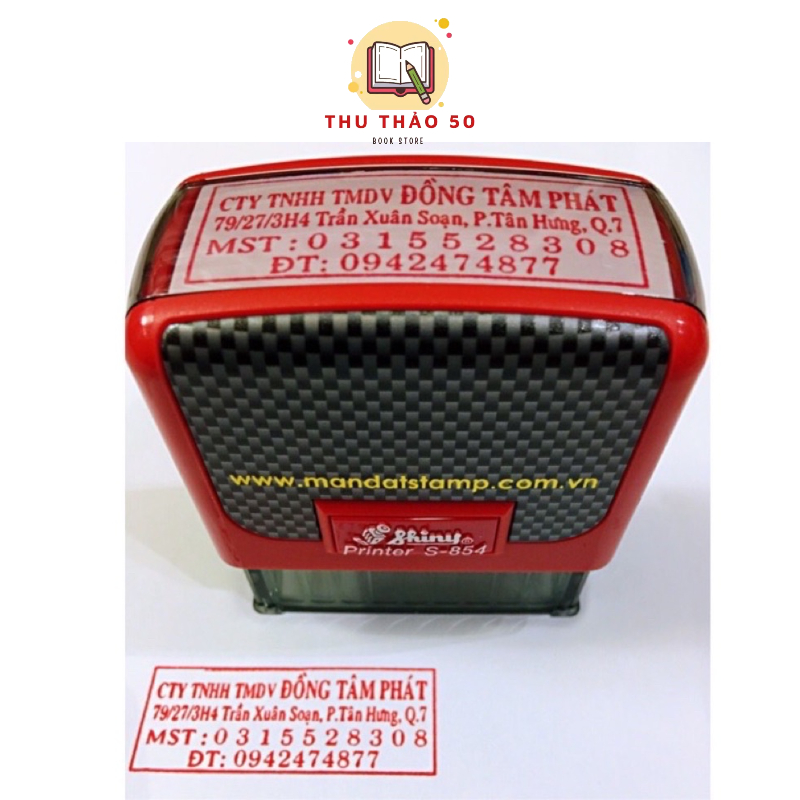 Con dấu mộc vuông công ty, con dấu mộc cửa hàng, con dấu Doanh Nghiệp.