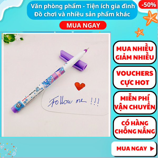 Bút lông kim mực tím học sinh phổ thông giá rẻ ✓bút học sinh ✓ bút mực tím ✓bút dễ thương ✓bút học sinh cấp 1 cấp 2 ✓lông kim, đồ dùng học tập✓ Nguyễn Thùy Store