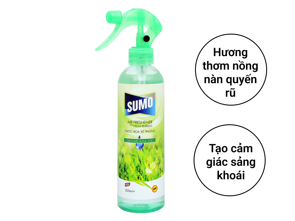 Sumo xịt phòng hương hoa cỏ 350ml