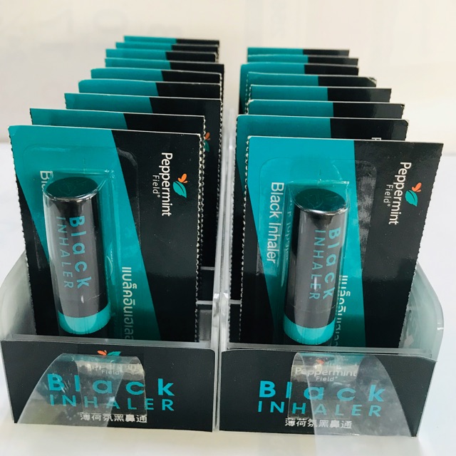 Ống Hít Thông Mũi 2 Đầu Thái Lan Black Inhaler Peppermint