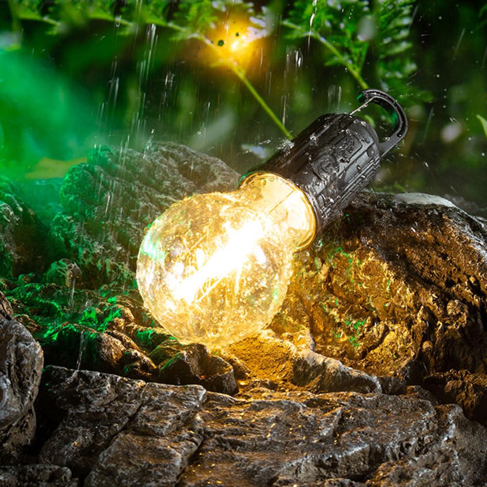 Hanging Flashlight with Hook Camping Lantern 600mAh Portable Camping Light Type C Charging Waterproof for Hiking Fishing