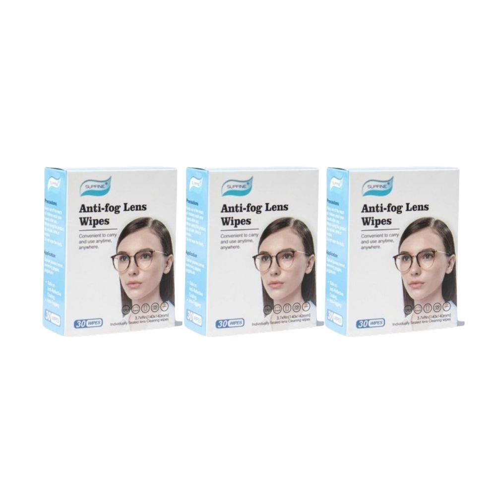Berry Clear Vision Antifog Wipes For Foggy Glasses, Eyeglasses Cleaner