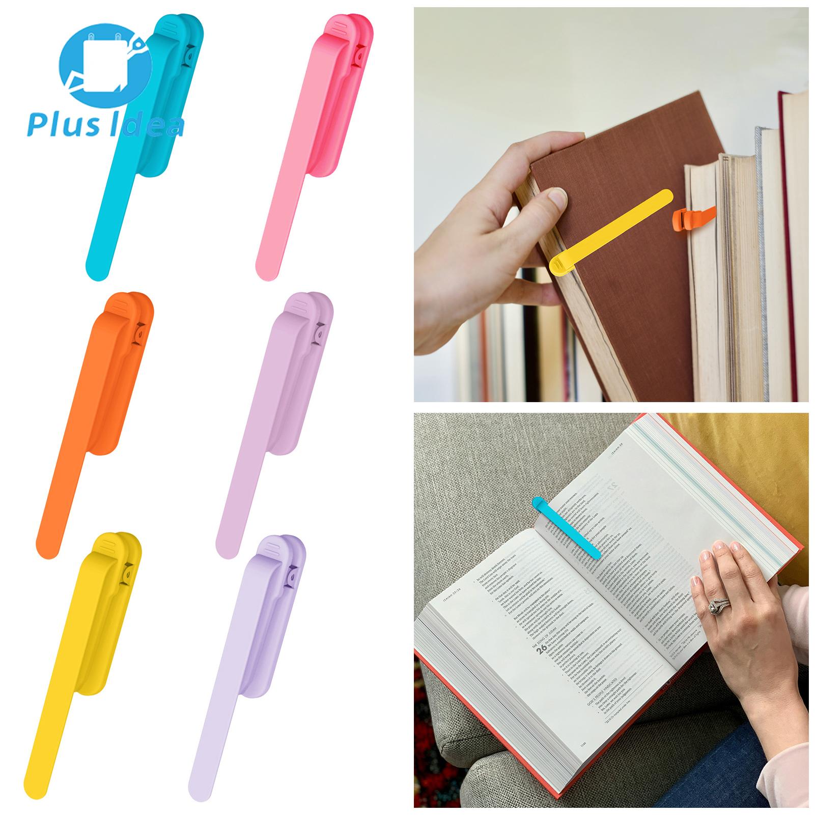Plus Idea Elastic Bookmark Multifunctional Reading Bookmark Smart Silicone Book Marker Lightweight Portable Page-following Bookmark for Easy Reading Vertical Book Clip for Convenient Use
