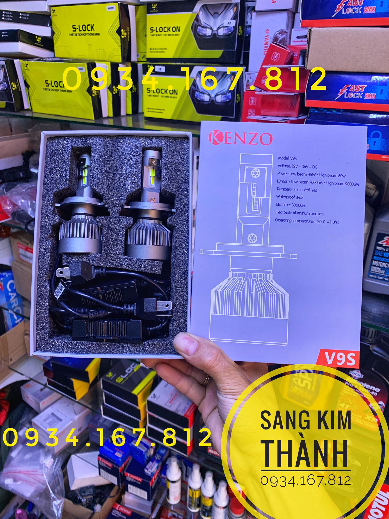 Đèn Pha Led Kenzo V9S Chính Hãng 2022 2023