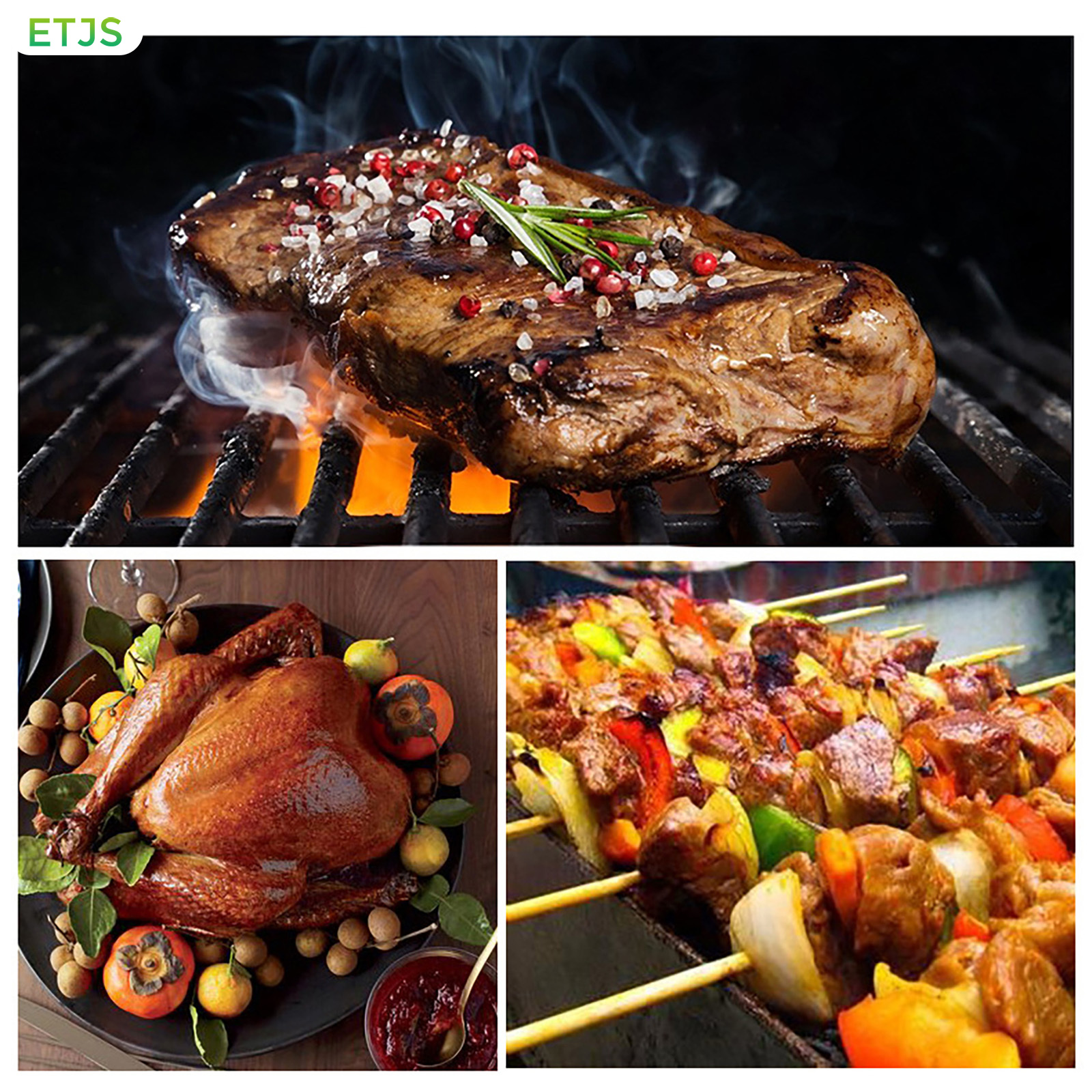 ETJS Large Turkey Cooking Baster Tool Detachable Heat Resistant Baster Tool for Infusing Flavorful Juices into Roasts