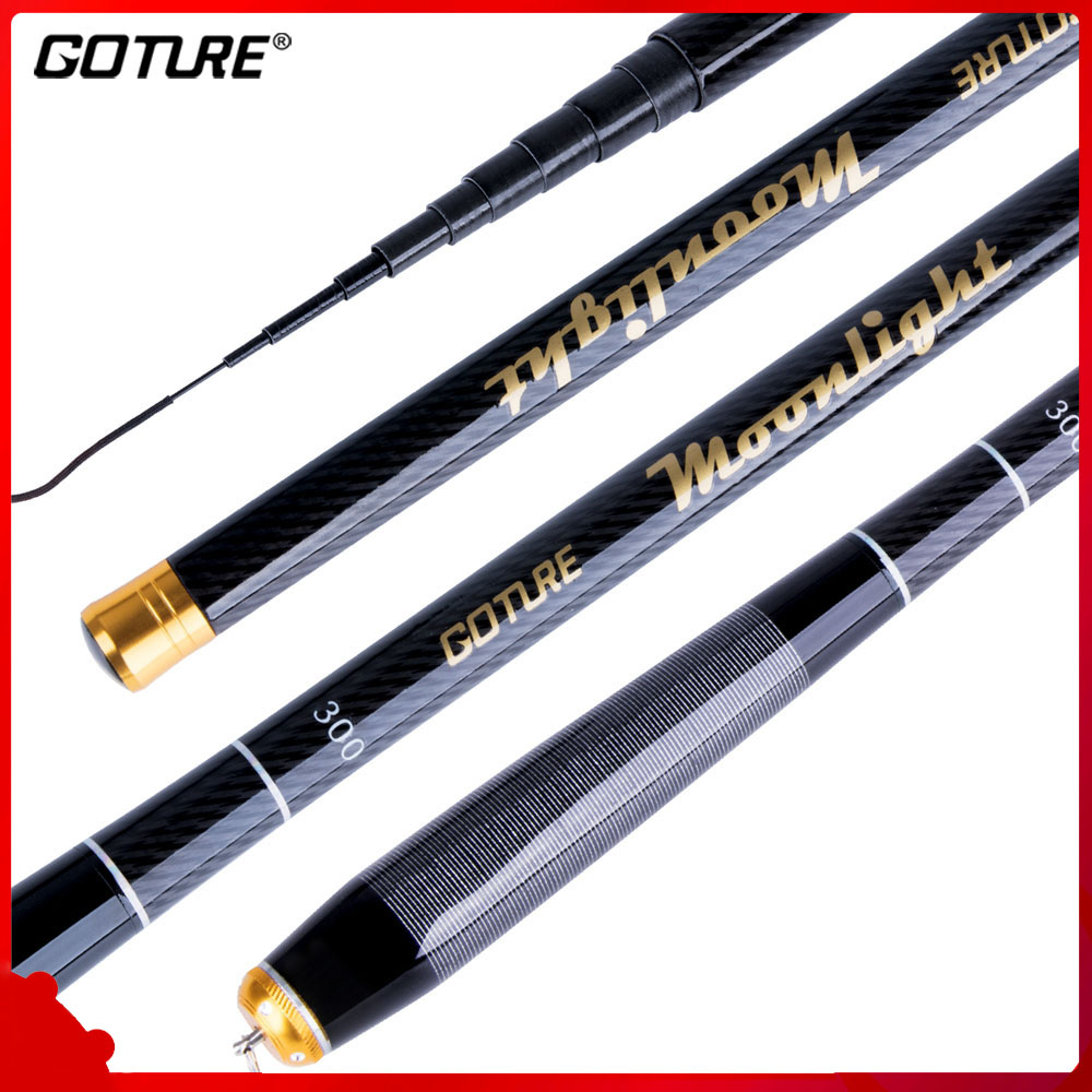 Goture GOLDLITE Carp Fishing Stream Fishing Rod 2/8 Power Hard Carbon Fiber Telescopic  Fishing Rods