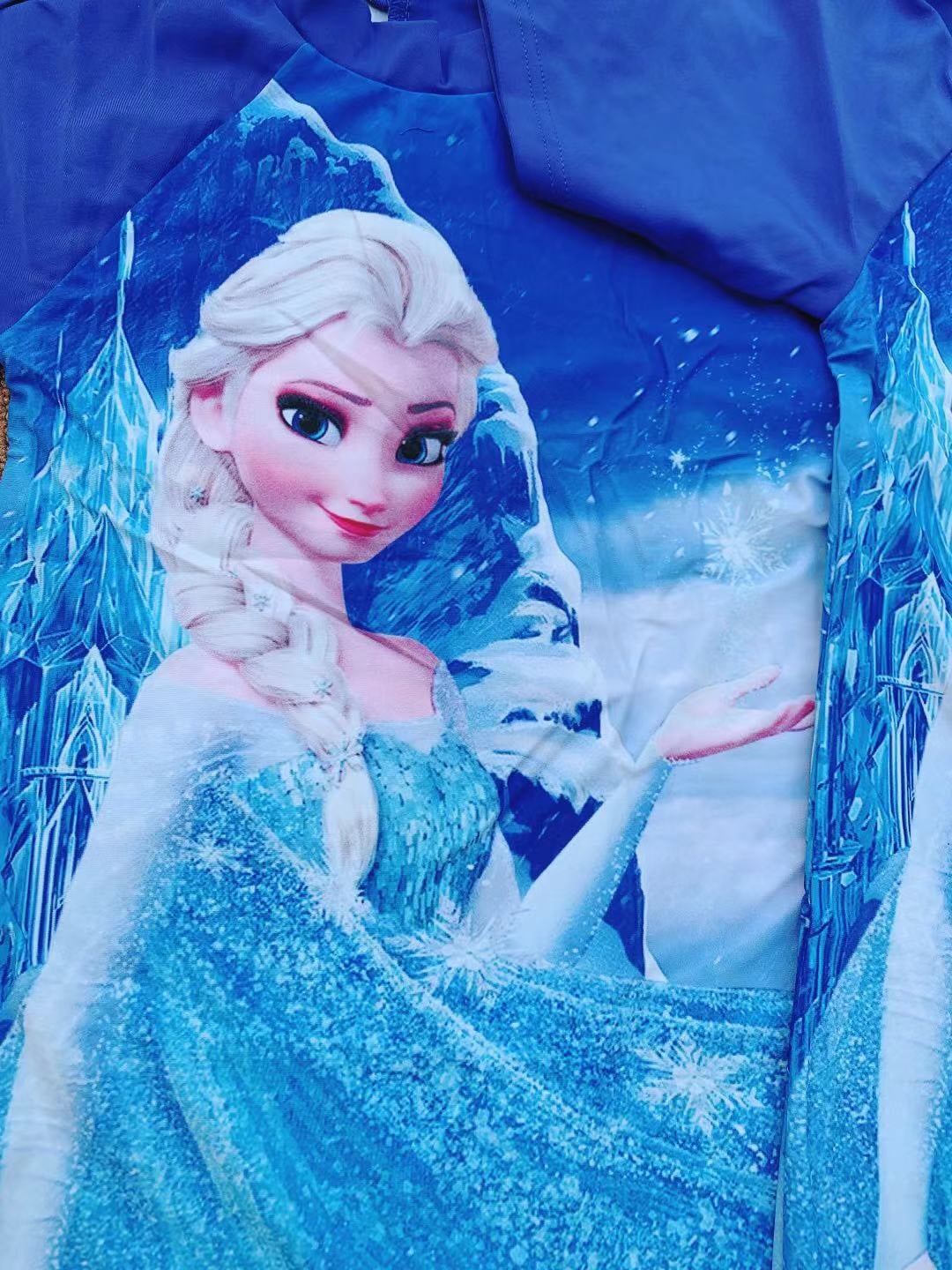 Bộ bơi liền Elsa size 3-7y