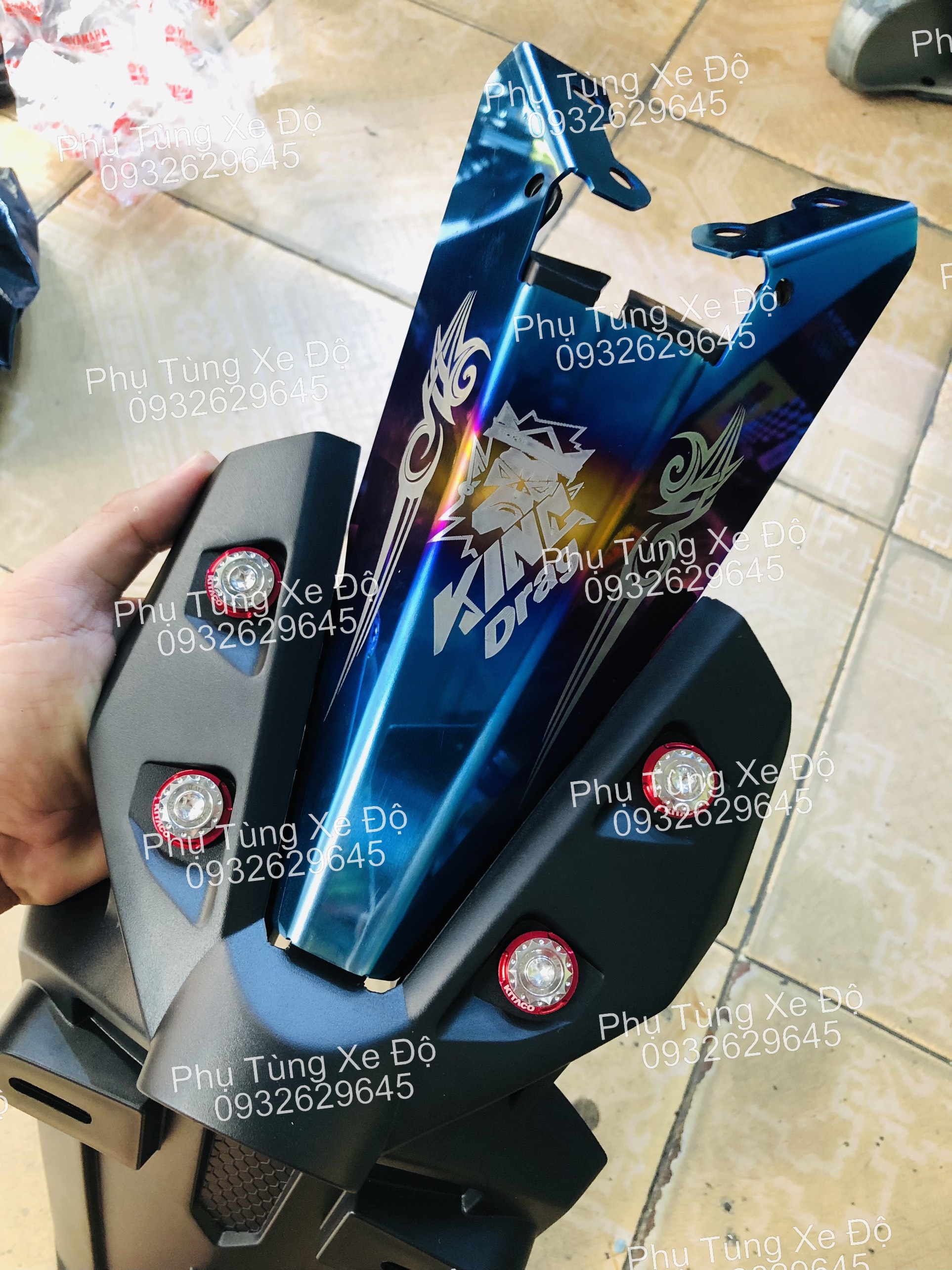 Ốc Salaya bắt dè sau EX ( bộ 4 con ốc + lông đền màu )
