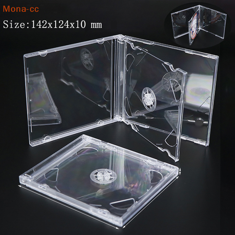 🔥cc plastic dvd case portable cd storage box cd package case durable dvd box thickened cd dvd disc box