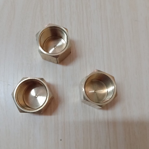 Nút bịt ren trong 21mm, đồng thau