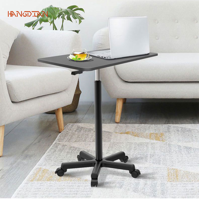 Small movable lifting desk Small sofa with pulleys Bedside table Standing laptop desk