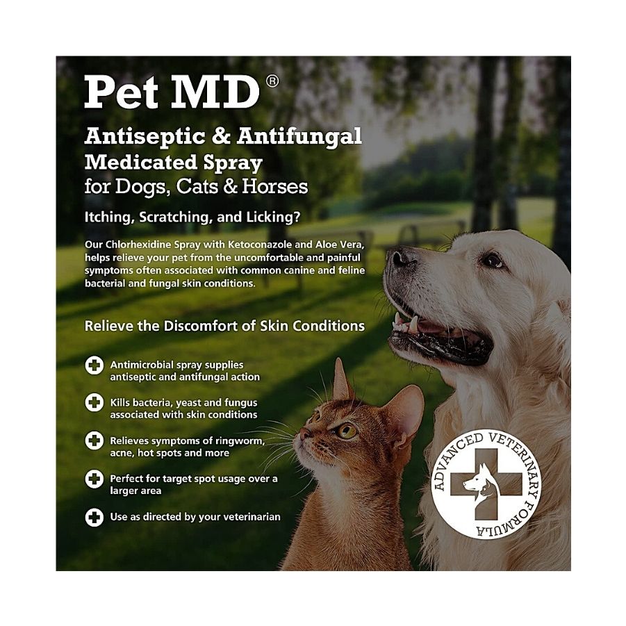 petmd antiseptic and antifungal medicated spray