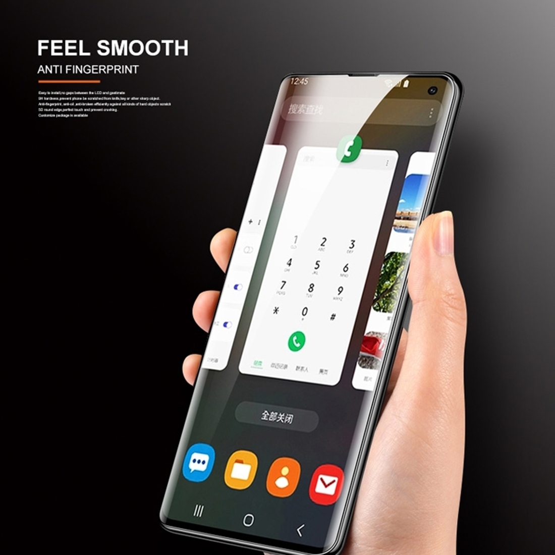 (New)For OnePlus 11R UV Liquid Curved Full Glue Tempered Glass Film. 