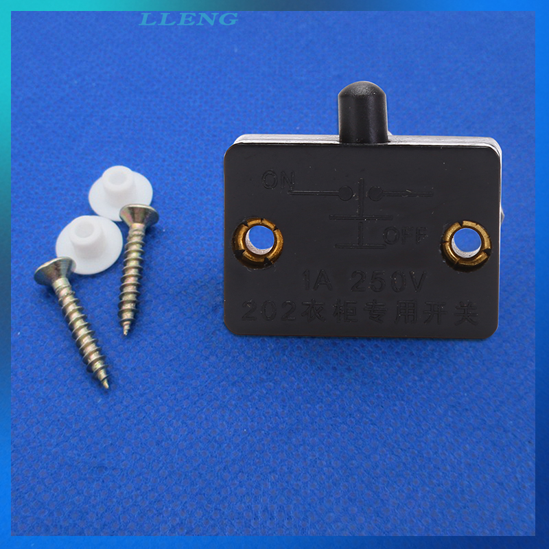 LLENG Closet Cabinet Light Automatic Reset Switch Home Cabinet Door Control Switch