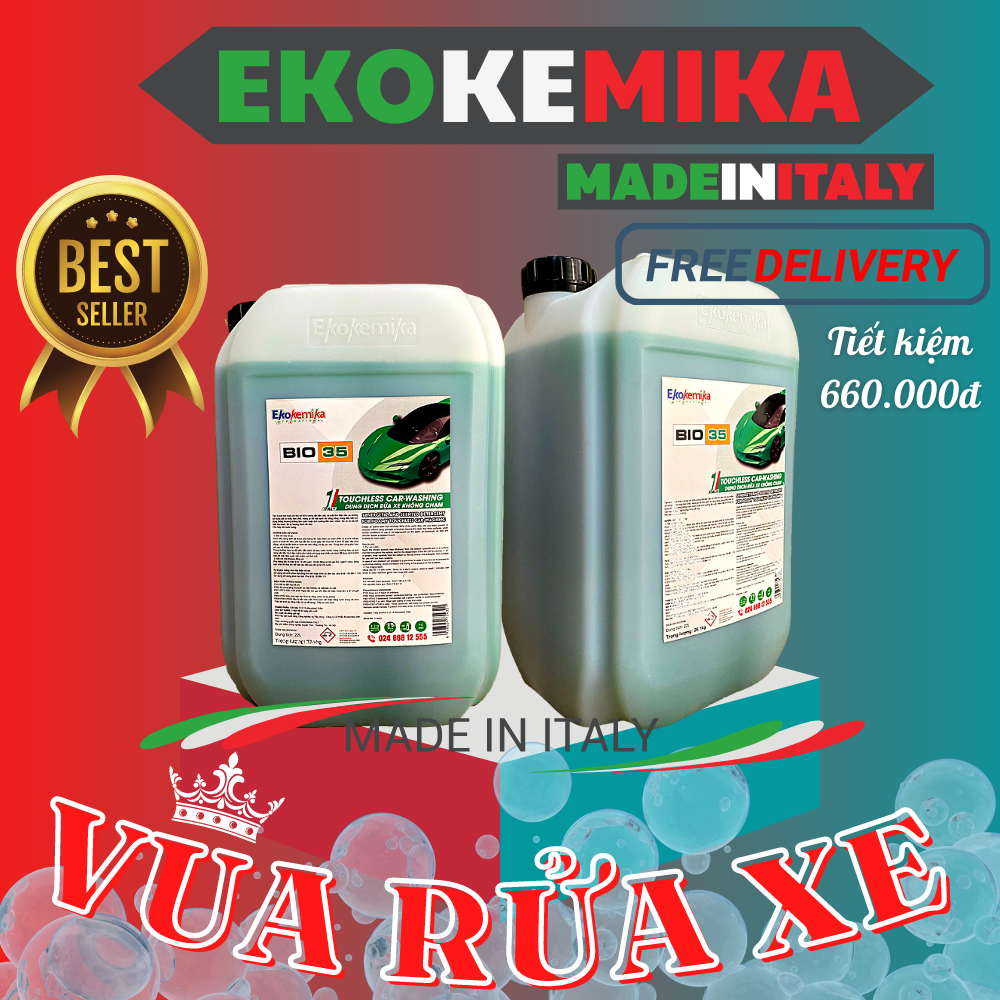 Can 5 Lít Dung Dịch Rửa Xe Không Chạm Ekokemika Bio 35