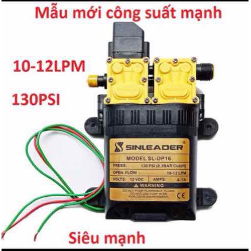 Máy bơm đôi Sinleader hoặc Việt Nhật 12v siêu mạnh
