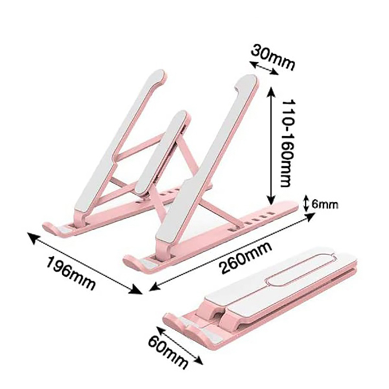 Pink Laptop Riser 【Worry-free after-sales】Portable Laptop Riser, Laptop Stand for Desk, 6 ...