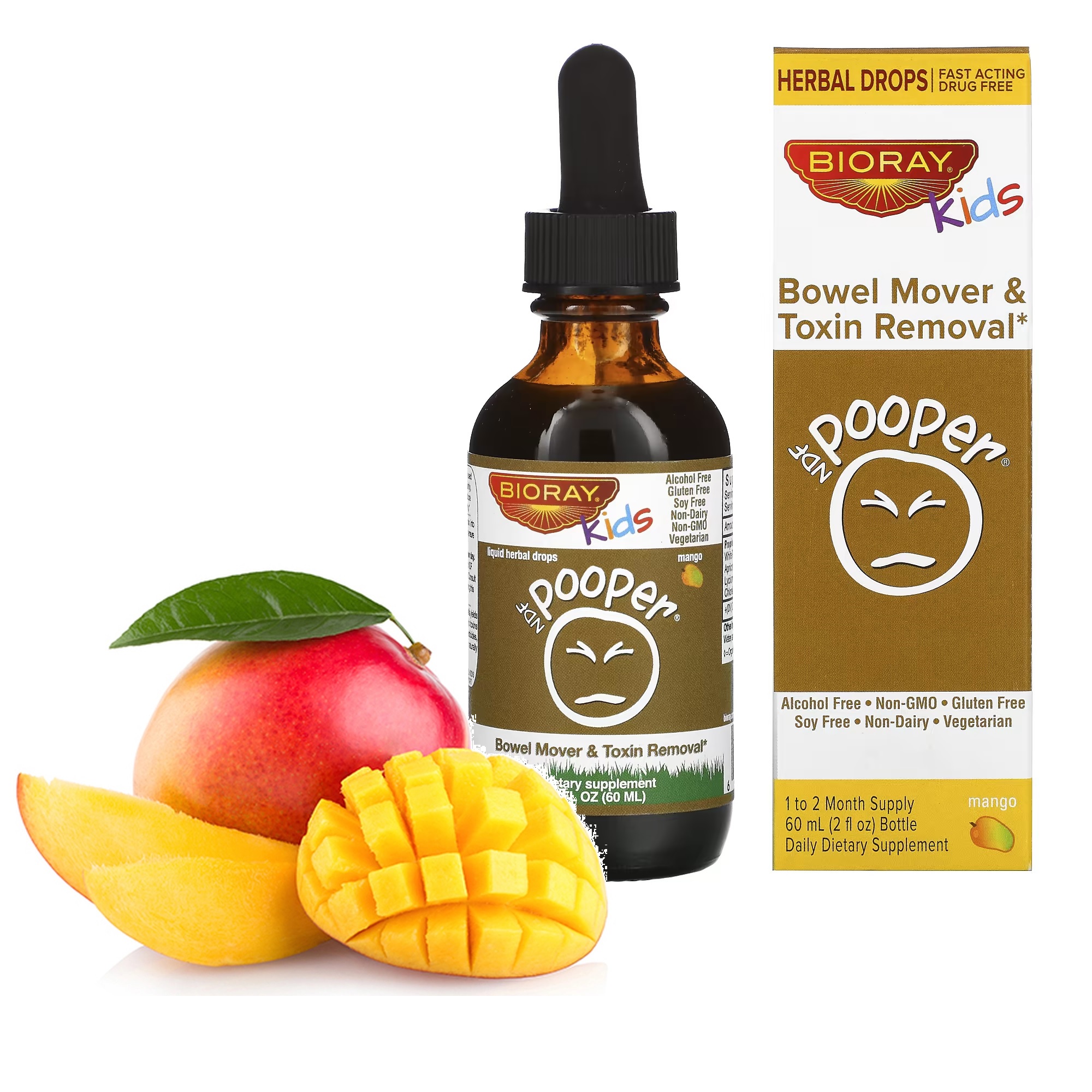 [PREORDER] KIDS NDF POOPER BOWEL MOVER & TOXIN REMOVAL MANGO 60ML BY