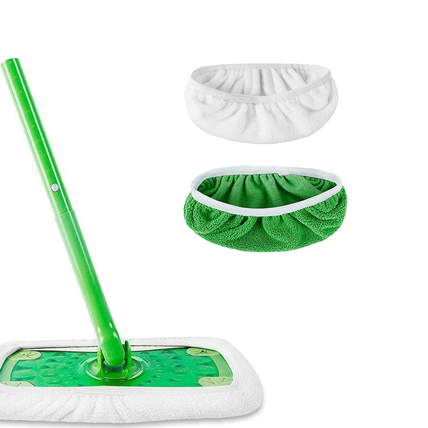 1 Pc Reusable Microfiber Mop Pads Compatible for Swiffer Sweeper Mop Dry Sweeping Cloth Washable Wet Mopping Cloth for Floor Cleaning