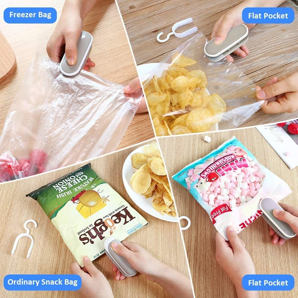 Tools Hand Pack Machine Snacks Food Small Fruit Mini Clip Sealing Machine 1 Sealing Pressure Preservation Heat Sealing Portable. 