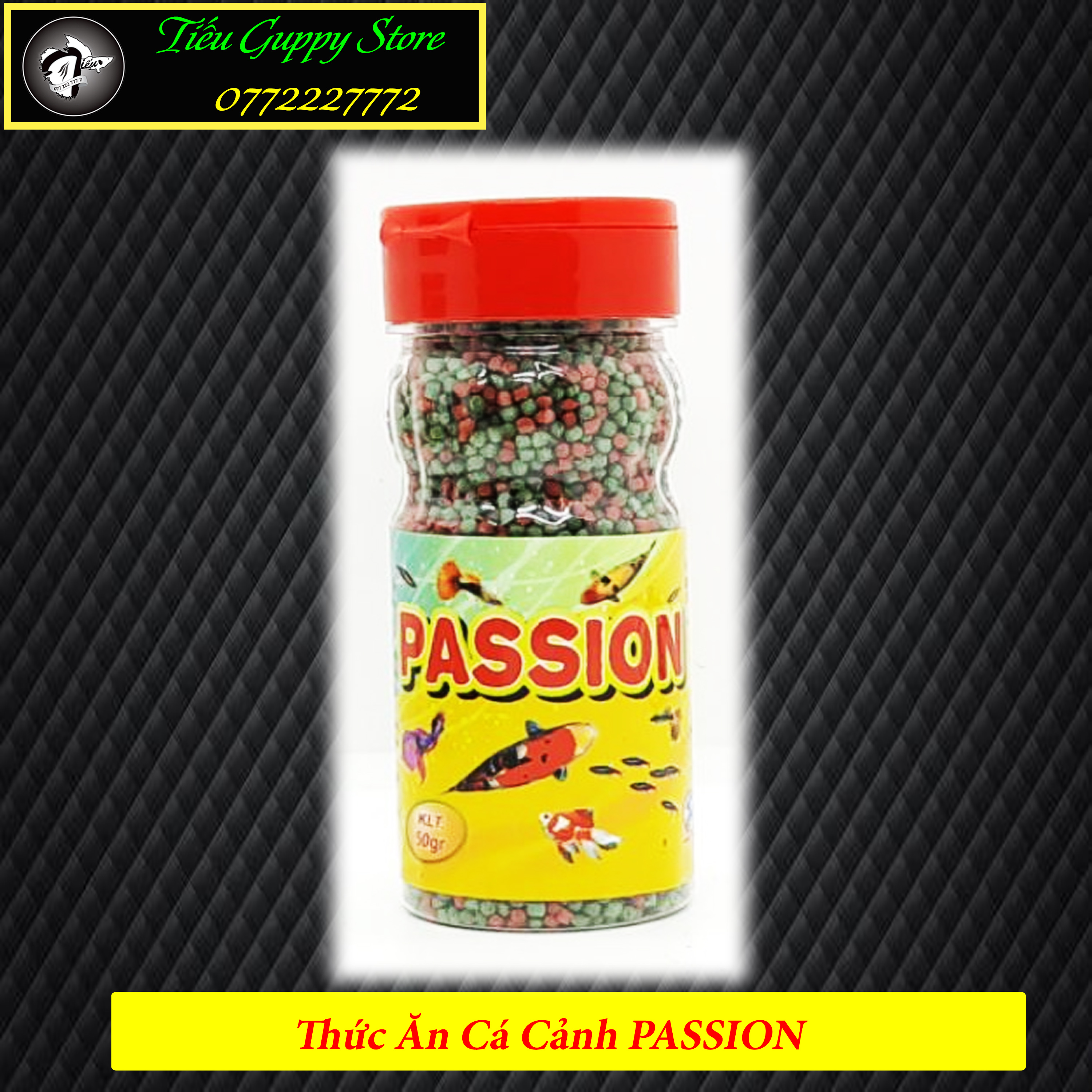 Cám passion - thức ăn cho cá cảnh nhỏ - kính tế, dễ sử dụng