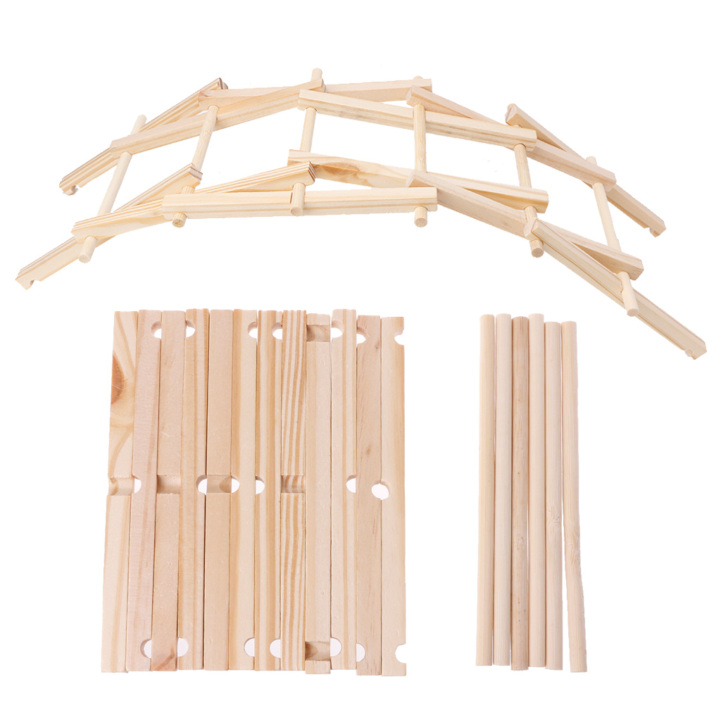 Da Vinci Bridge Pathfinders Wood Construction Model Kit Building Blocks