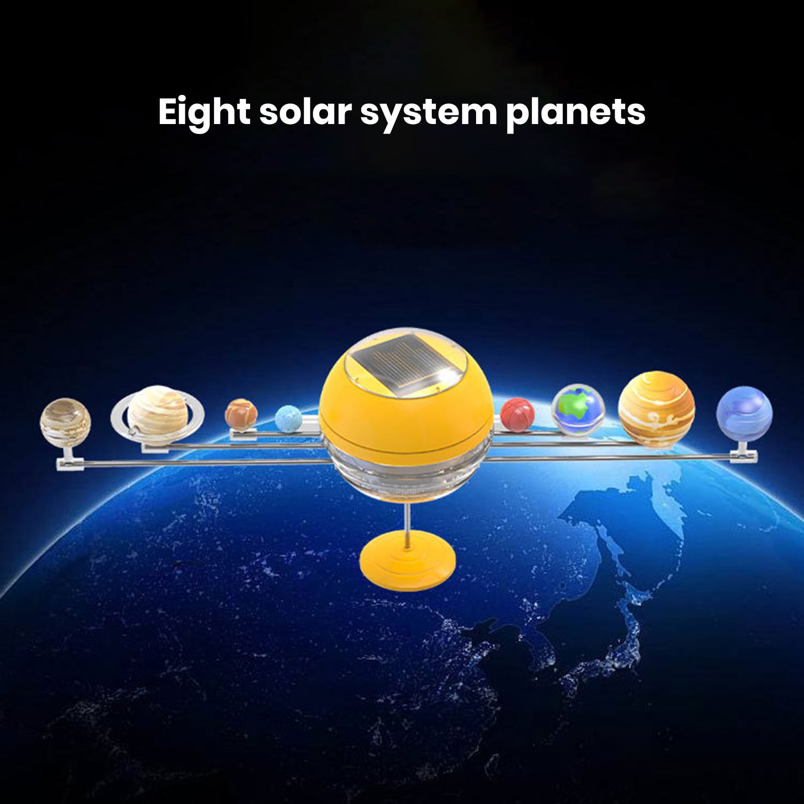 218s Diy Solar System Toy Solar System Model Kit Stem Educational Solar System Toy Set 3d Sun Planets Model for Boys and Girls Diy Assembly Universe Astronomical Science Learning Gift