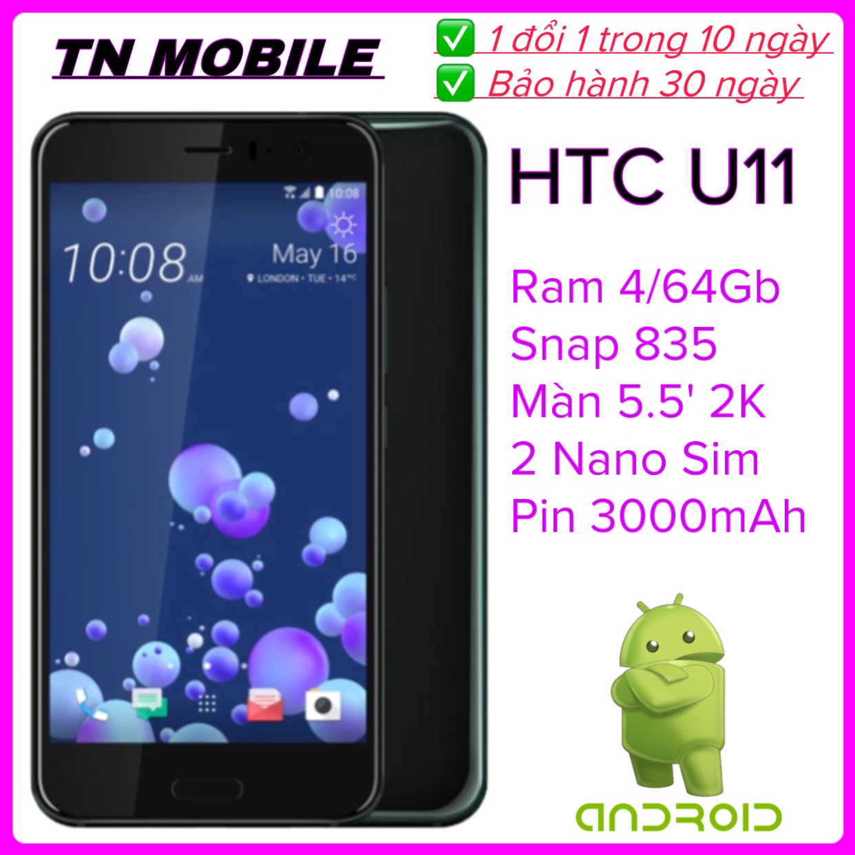 Điện thoại HTC U11 like new