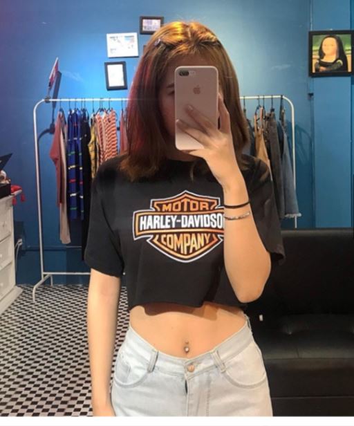Áo croptop MOTOR HARLEY