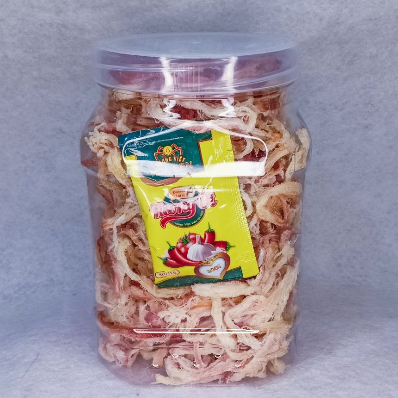 Mực Sợi Hấp Nước Dừa Hộp 500GR - Hàng lᴏại 1