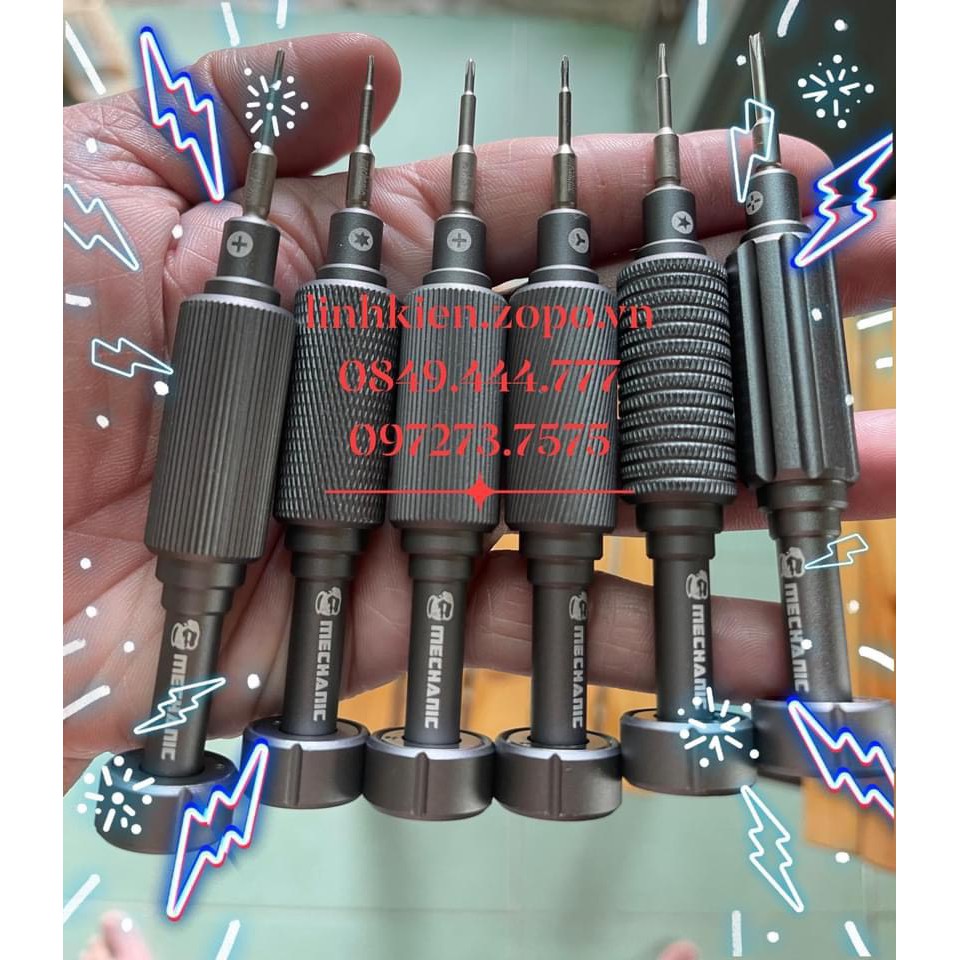 Bộ Tua Vít Mechanic 6 in 1 Mới Tròn