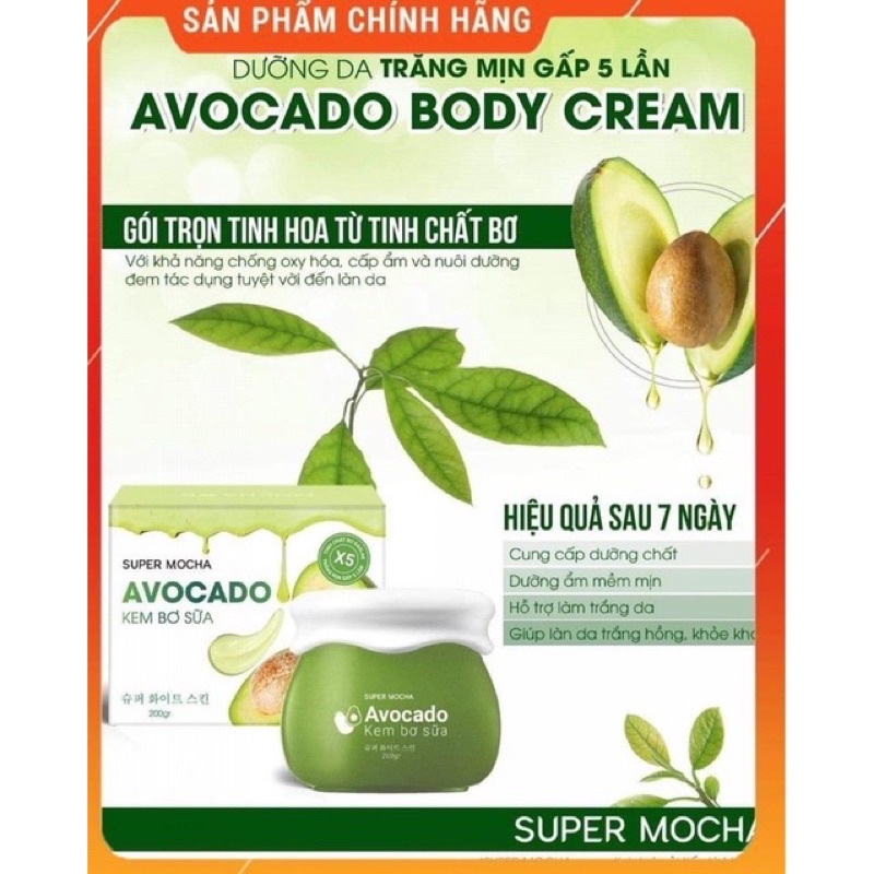 Body kem Bơ Sữa MOCHA ( 200gr)