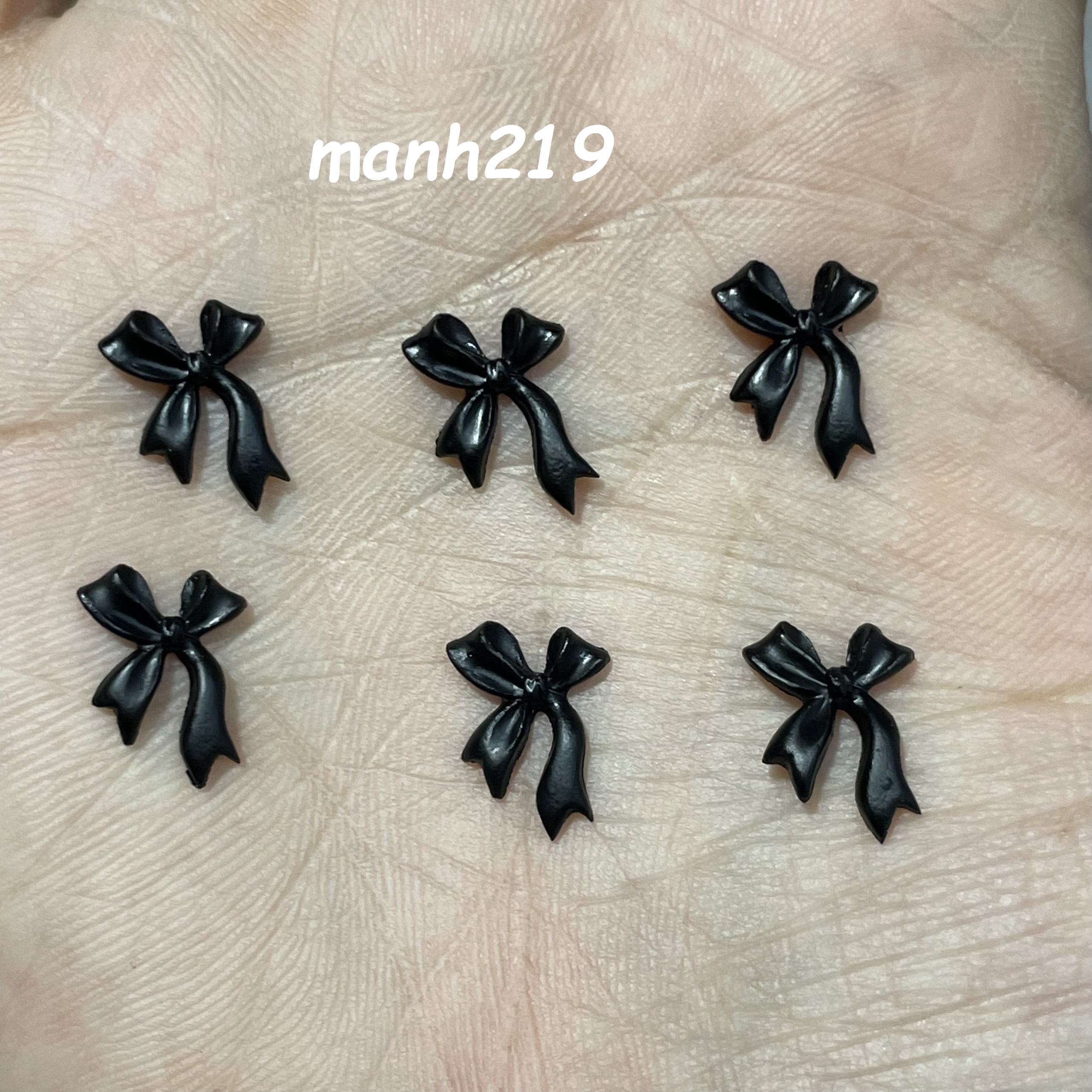 Charm nơ trang trí đính móng, phụ kiện nail - sinailmi