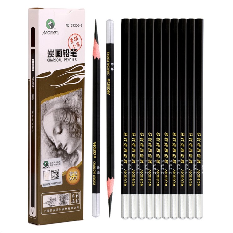 【High-quality】Marie Pencil Charcoal Only for Art Drawing Tools Set ...