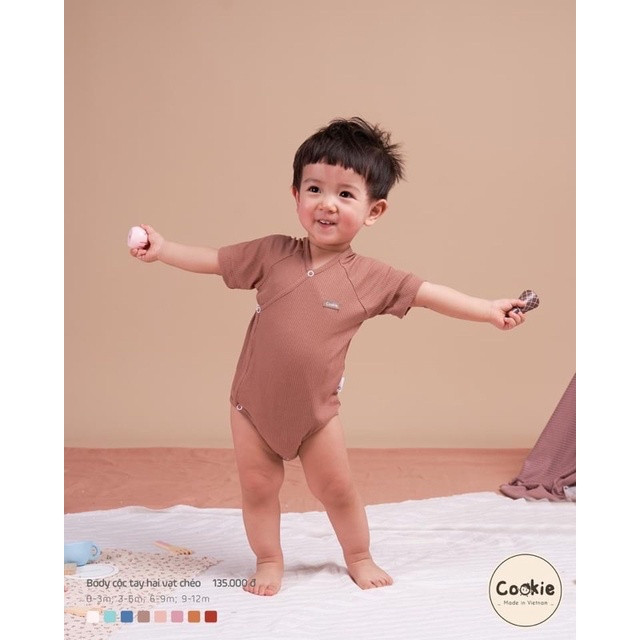 Cookie - Body chip cộc tay cotton tăm mềm, mát