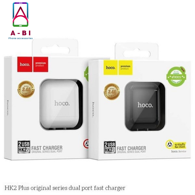 CÓC Sạc Nhanh Hoco HK2 Plus 3.4A 2 cổng USB