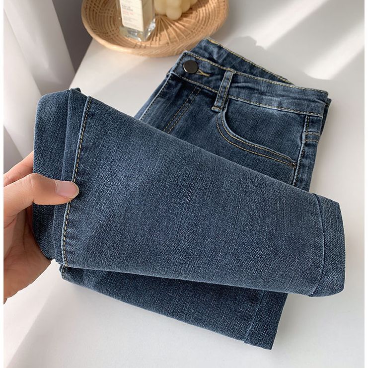QUẦN JEAN NỮ ỐNG ĐỨNG QUẦN NỮ LƯNG CAO CO GIÃN NHẸ VẢI DENIM DÀI QUA CHÂN 2030