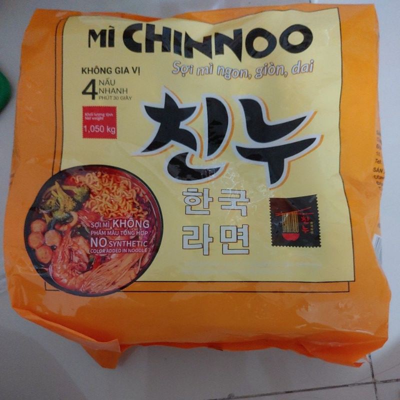 Gi mì chinnoo không gia vị hàn quốc 1kg gồm 14 miếng. 01