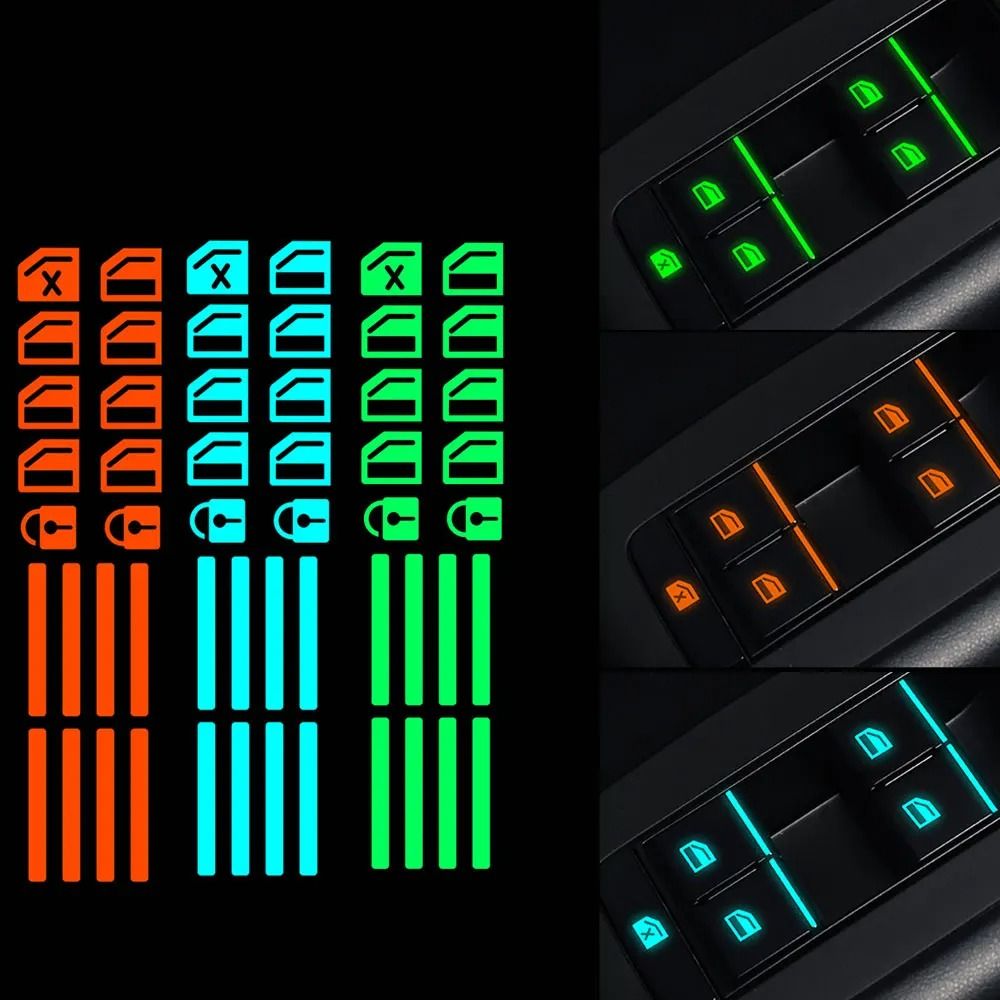 Standard Rocker Switch Sticker New Lifter Switch Car Luminous Button Sticker Car Sticker Auto ...
