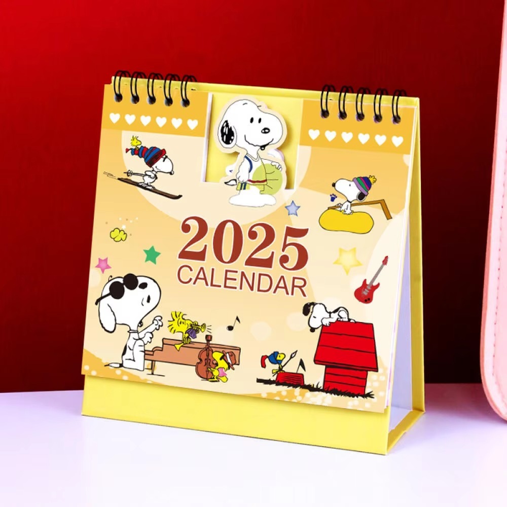 BIMI Kuromi Hello Kitty Snoopy Cartoon Calendar Cinnamoroll Minions