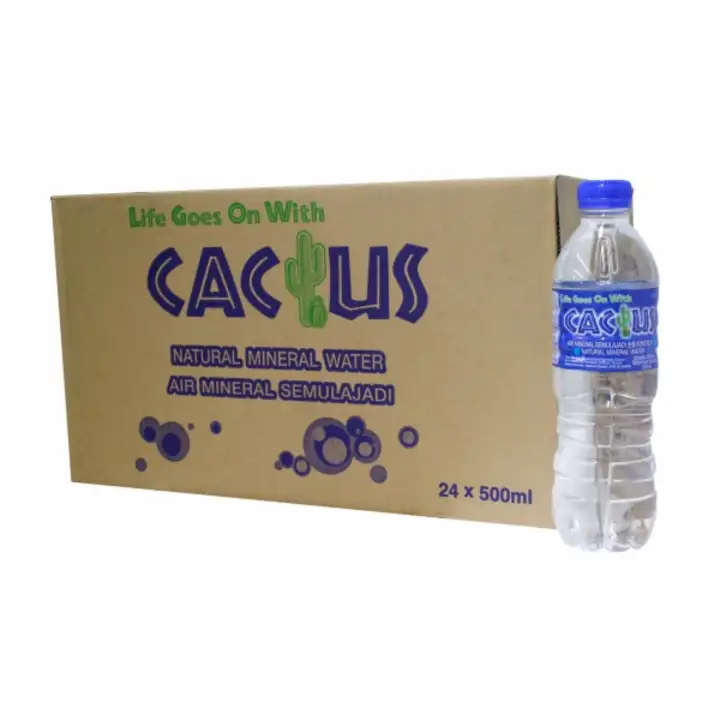 Carton Sales Cactus Natural Mineral Water 500ml X24 Lazada Singapore