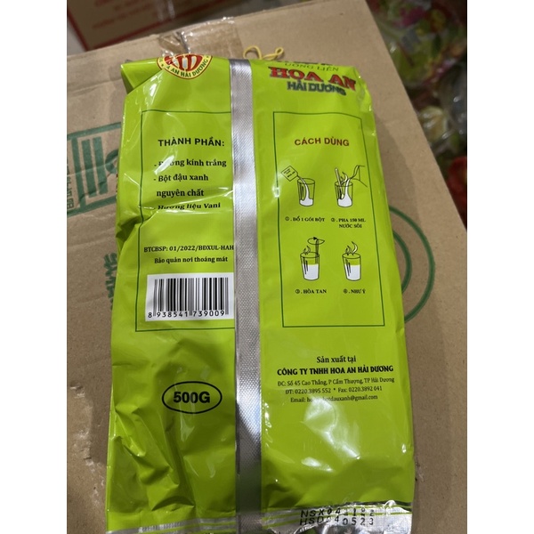 Bột Đậu Xanh, Đậu đen HOA AN 0.5Kg (Đặc Sản Hải Dương)