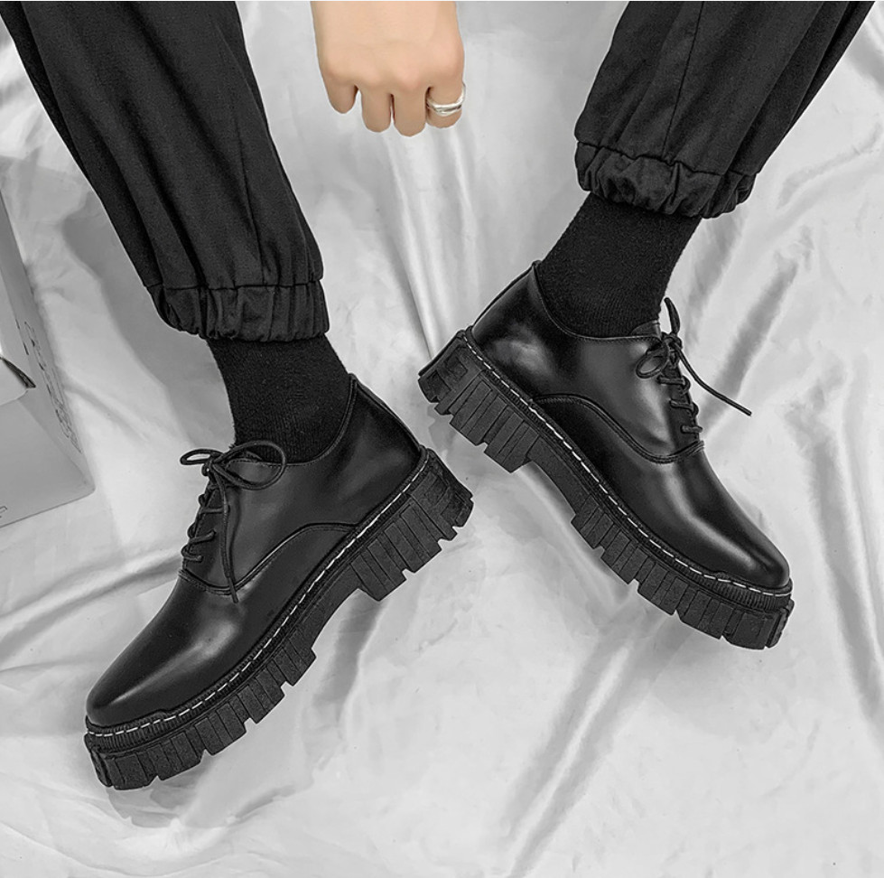 Giày Bốt dr martens JAM thấp cổ tăng chiều cao 6 cm MD01