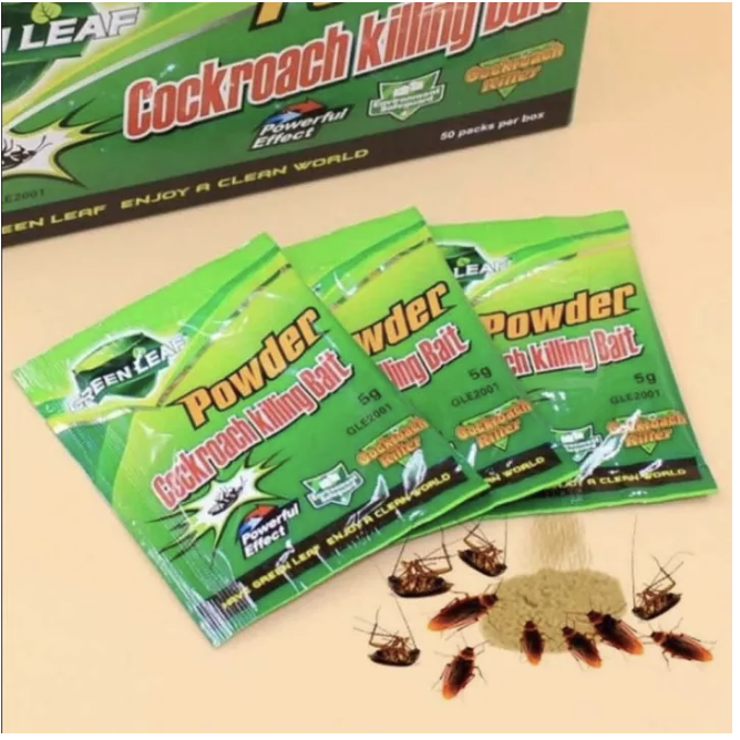 Green Live Powder Cockroach Killing Bait 1 Piece Pests Insect Bugs