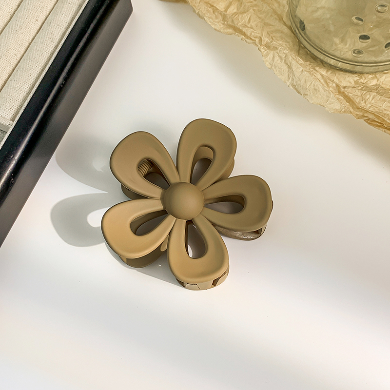 AISHG Frosted Solid Color Flower Hair Clip Women's Korean Ins Style Elegant Versatile Hairpin Fashion Hair Accessories