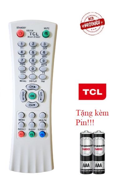 _ điều khiển tivi tcl đời cũ - tivi tcl màn hình dày- hàng tốt 100% tặng kèm pin!!!