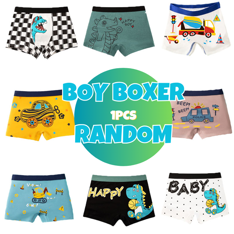 【Unbeatable Prices】 Multipack Cotton Boy Boxer Brief Fun Excavator ...