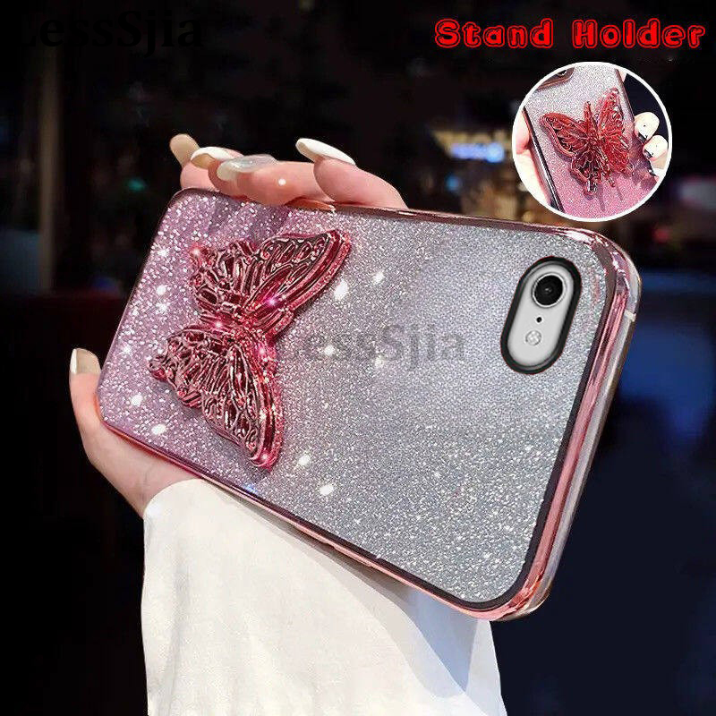 Phone%20cover%20iPhone%2016E%20Back%20case%20with%20Cute%20Butterfly%20Stand%20Luxury%20Slim%20Gradient%20Clear%20Plating%20Glitter%20Girls%20For%20iPhone16E%20Phone%20cases%20-%20Image%205