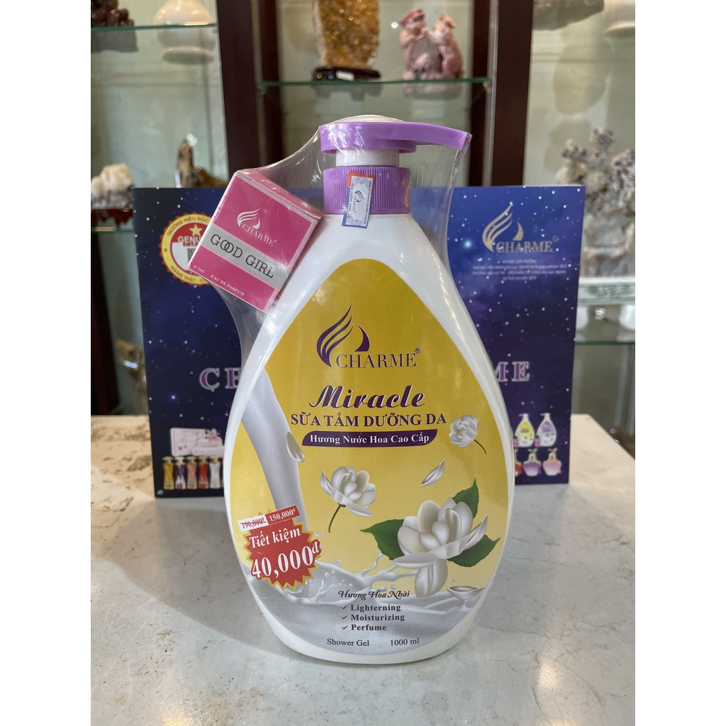 Sữa Tắm Dưỡng Da Miracle 1000ml Tặng Nước Hoa 3ml